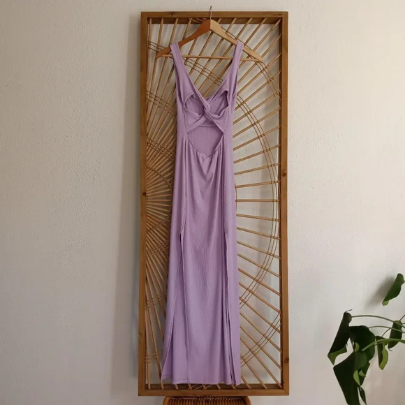 L*Space Mara Dress Lilac Lily Purple Bodycon Maxi / Size Small - Picture 6 of 7